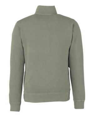 J. America Unisex Pigment-Dyed Fleece Quarter-Zip Pullover - Image 8