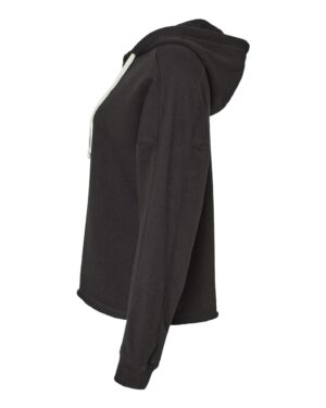 MV Sport Women's Angel Fleece Crop Hooded Sweatshirt - Image 3