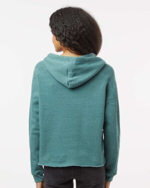 MV Sport Women's Angel Fleece Crop Hooded Sweatshirt - Image 18