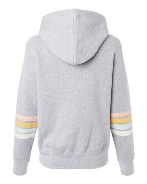 MV Sport Women's Striped Sleeves Full-Zip Hooded Sweatshirt - Image 8