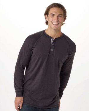 Boxercraft Unisex Henley Long Sleeve T-Shirt - Image 3
