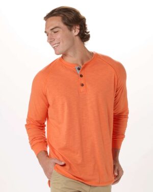 Boxercraft Unisex Henley Long Sleeve T-Shirt - Image 7