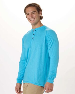 Boxercraft Unisex Henley Long Sleeve T-Shirt - Image 23