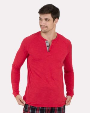 Boxercraft Unisex Henley Long Sleeve T-Shirt - Image 27