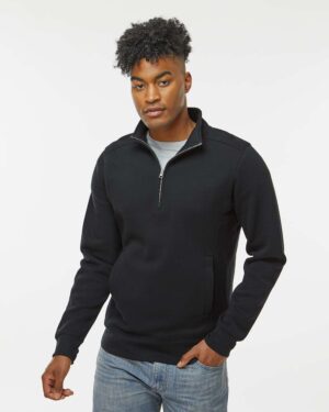 J. America Unisex Heavyweight Fleece Quarter-Zip Sweatshirt - Image 4