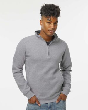 J. America Unisex Heavyweight Fleece Quarter-Zip Sweatshirt - Image 16