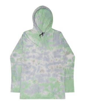 Colortone Unisex Tie-Dyed Hooded Long Sleeve T-Shirt - Image 4