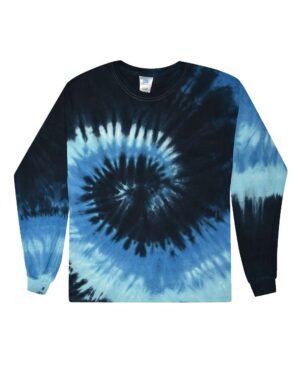 Colortone Youth Tie-Dyed Long Sleeve T-Shirt - Image 3
