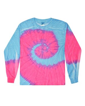 Colortone Youth Tie-Dyed Long Sleeve T-Shirt - Image 4
