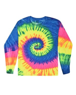 Colortone Youth Tie-Dyed Long Sleeve T-Shirt - Image 6