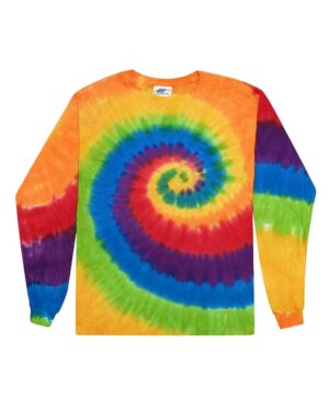 Colortone Youth Tie-Dyed Long Sleeve T-Shirt - Image 7