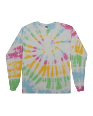 Colortone Youth Tie-Dyed Long Sleeve T-Shirt - Image 16