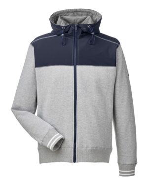 Nautica Men's Navigator Fleece Hooded Full-Zip Jacket - Image 3