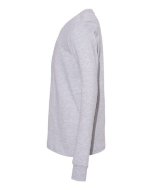 BELLA + CANVAS Youth Heather CVC Long Sleeve Tee - Image 3
