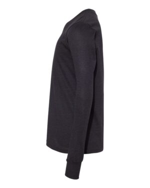 BELLA + CANVAS Youth Heather CVC Long Sleeve Tee - Image 6