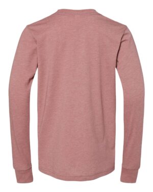 BELLA + CANVAS Youth Heather CVC Long Sleeve Tee - Image 20