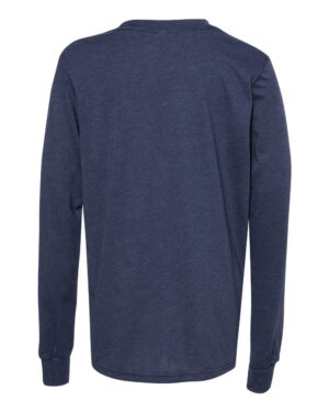 BELLA + CANVAS Youth Heather CVC Long Sleeve Tee - Image 23