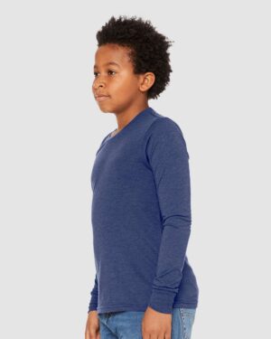 BELLA + CANVAS Youth Triblend Long Sleeve Tee - Image 17