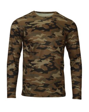 Paragon Men's Woodland Performance Long Sleeve T-Shirt - Image 4