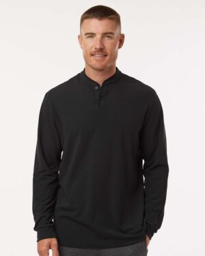 Adidas Men's Henley Long Sleeve T-Shirt - Image 4