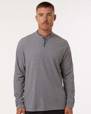 Adidas Men's Henley Long Sleeve T-Shirt - Image 16