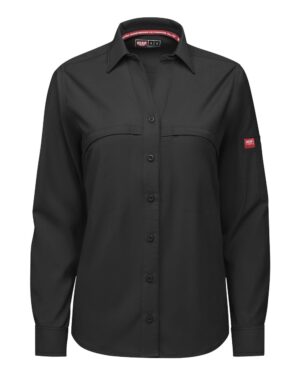 Red Kap Women's Cooling Long Sleeve Work Shirt - Image 4