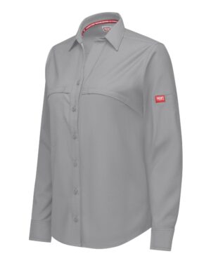Red Kap Women's Cooling Long Sleeve Work Shirt - Image 9