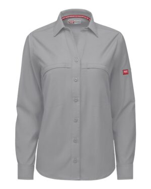 Red Kap Women's Cooling Long Sleeve Work Shirt - Image 7