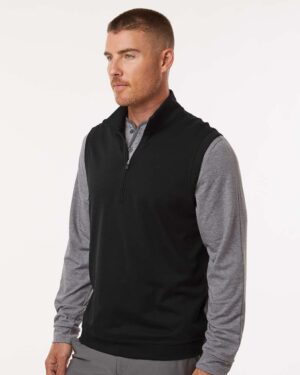 Adidas Men's Club Quarter-Zip Vest - Image 5