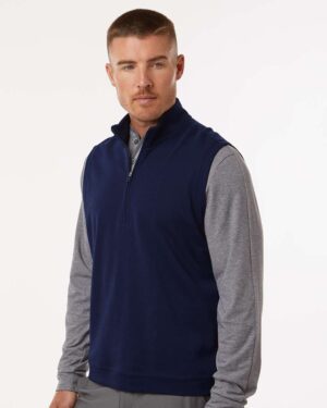 Adidas Men's Club Quarter-Zip Vest - Image 11