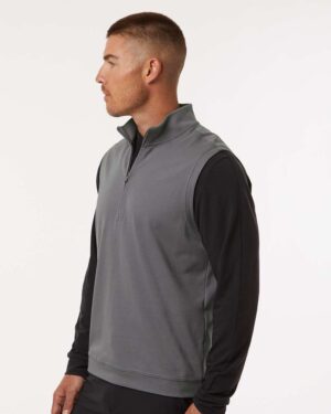 Adidas Men's Club Quarter-Zip Vest - Image 17
