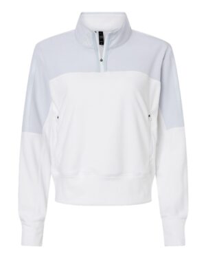 Adidas Women's Fleece Quarter-Zip Pullover - Image 13