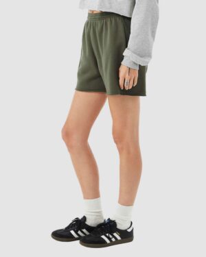 BELLA + CANVAS Women's Cutoff Fleece Shorts - Image 29
