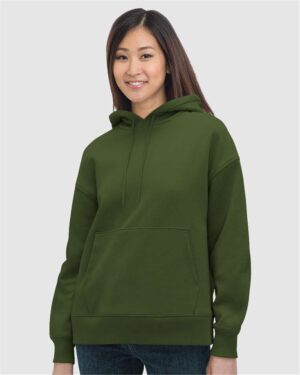 Bayside Women's USA-Made Hooded Sweatshirt - Image 7