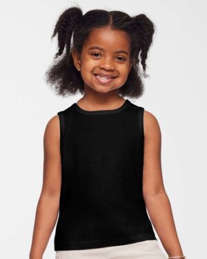 Rabbit Skins Toddler Fine Jersey Tank - Image 3