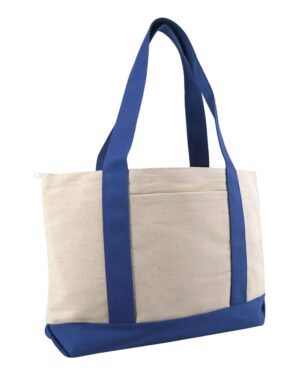 Liberty Bags Large Zippered Cotton Canvas Tote - Image 4