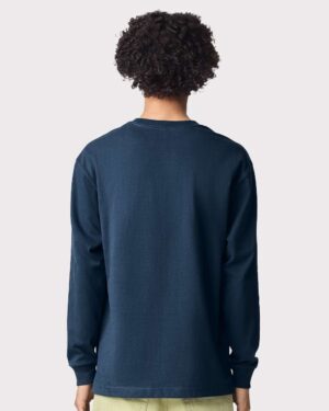 American Apparel Unisex Super Heavyweight Long Sleeve Pocket Tee - Image 36