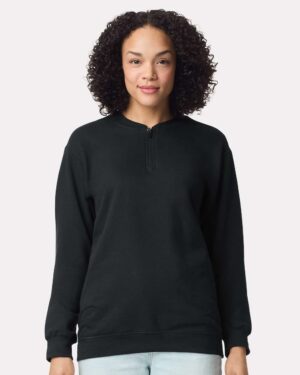 Gildan Unisex Softstyle® Midweight 1/4 Zip Sweatshirt - Image 4