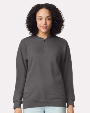 Gildan Unisex Softstyle® Midweight 1/4 Zip Sweatshirt - Image 10