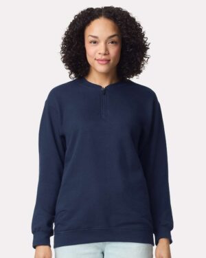 Gildan Unisex Softstyle® Midweight 1/4 Zip Sweatshirt - Image 28