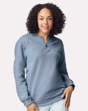 Gildan Unisex Softstyle® Midweight 1/4 Zip Sweatshirt - Image 58