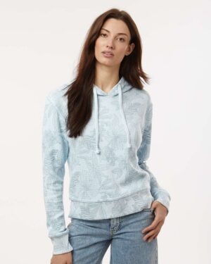 MV Sport Women's Maddie Floral Print Hooded Sweatshirt - Image 4