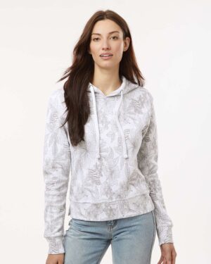 MV Sport Women's Maddie Floral Print Hooded Sweatshirt - Image 10