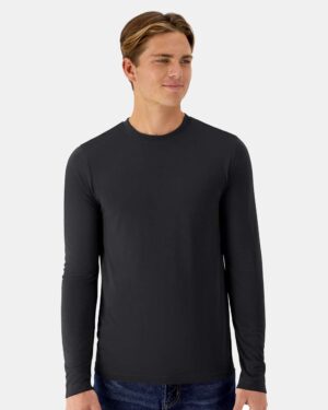 Hanes Unisex Cool DRI® Cotton Touch Long Sleeve T-Shirt - Image 4