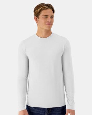 Hanes Unisex Cool DRI® Cotton Touch Long Sleeve T-Shirt - Image 13