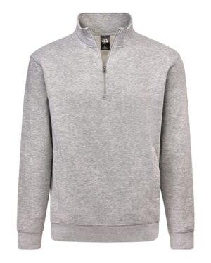 J. America Unisex BTB Fleece Quarter-Zip Sweatshirt - Image 3
