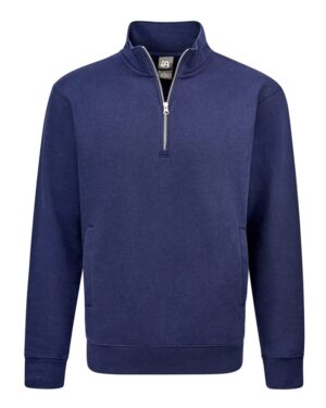 J. America Unisex BTB Fleece Quarter-Zip Sweatshirt - Image 7
