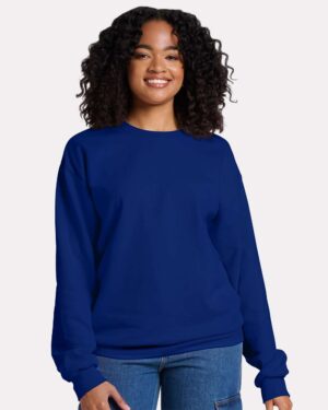 JERZEES Unisex Ultimate CVC Crewneck Sweatshirt - Image 40