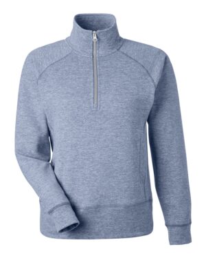 J. America Women's Electric Fleece Quarter-Zip Sweatshirt - Image 3