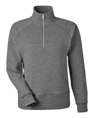 J. America Women's Electric Fleece Quarter-Zip Sweatshirt - Image 5
